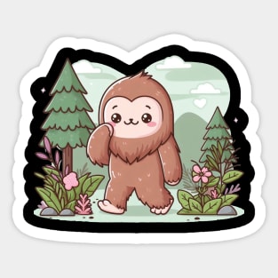 Cute Bigfoot Sticker